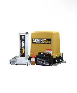 GEMINI Gate Motor 12V 7Ah Slider bracket, battery & 2 remotes