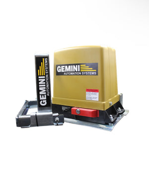 GEMINI Gate Motor 12V 7Ah Slider bracket, battery & 2 remotes